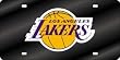 Los Angeles Lakers Laser Cut Black License Plate - SET OF 6 - Sports Merchandise