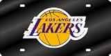 Los Angeles Lakers Laser Cut Black License Plate