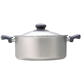 【クリックで詳細表示】柳宗理 ステンレス・アルミ3層鋼 浅型両手鍋 22cm つや消し