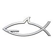 Shark Fish Car Emblem