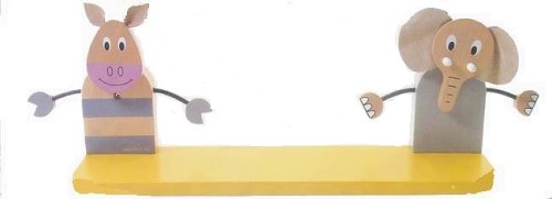 Childrens Toyshop  Toys : zebra and elephant bedroom shelves