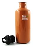 Kleen Kanteen Stainless Steel Orange Water Bottle 40oz