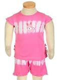 Bebini Tie-Dye Bunny 2-Pc Shorts Set