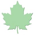 Paper Shapers Whale Punch - Maple Leaf