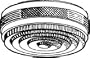 Light Fixture Glass Drum - 6" White