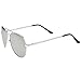 zeroUV - Classic Metal Frame Spring Hinges Color Mirror Lens Aviator Sunglasses 58mm