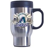 Arizona Diamondbacks Stainless Steel 18 oz Travel Beverage Mug - MLB Baseball Fan Shop Sports Team Merchandise