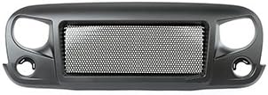 Primal Drive Front Matte Black Spartan Eagle Eye Grille Mesh Grill for Jeep Wrangler JK 2007-2016