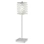 Eglo  85333A Pyton, Chrome/Crystal, 1-Light Table Light Fixture