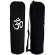 YogaAccessories (TM) Black OM Cotton Yoga Mat Bag
