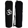 YogaAccessories (TM) Black OM Cotton Yoga Mat Bag