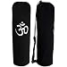 YogaAccessories (TM) Black OM Cotton Yoga Mat Bag