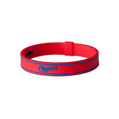 Phiten Los Angeles Clippers 7.5'' Red Silicone-Titanium Bracelet