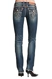 Rock Revival Jeans Debbie T28 Straight Leg Jeans with Rhinestones