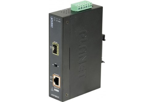 Planet conv.indus IP30 poe RJ45/GIGABIT sfp fibre -40/75°