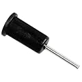 mumbi iPhone 4 G4 4G Headset St�psel Staub Schutz Staubschutz mit Simkarten Nadel - Headset�ffnungsschutz Simnadel schwarz/black