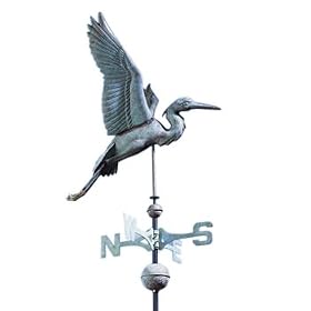 Copper Heron Weathervane by 
