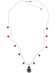 Gingerbread Girl on a Light Siam Crystal Waterfall Necklace [Jewelry]
