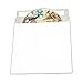 mediaxpo Brand 25 CD/DVD White Cardboard Mailers, Self Seal Mailers with Flap (6 x 6 3/8)