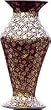Papier Mache Flower Vase Unique Christmas Crafts Home Decor Handmade Indian Gift Size: Height 9 inches Diameter: 3.8 (pm026)