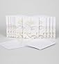 Print Your Own Wedding Stationery: White Pearl Damask Invitations