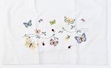 31747aDiGSL. SL160  Bucilla 65391 Stamped Embroidery Kit Pillow Case Pair Butterflies in Flight