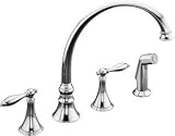 Kitchen Faucet With Handspray by Kohler - K-377-4M in Polished Chrome