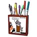 Londons Times Fish Fishing Deep Beneath Cartoons - 12 Step Groupers Drink Like A Fish - Tile Pen Holders-5 inch tile pen holder