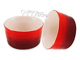 Le Creuset 7-3/4 oz. Ramekins, Set of 2, Cherry