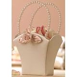 Blush Ivory Wedding Flower Girl Basket