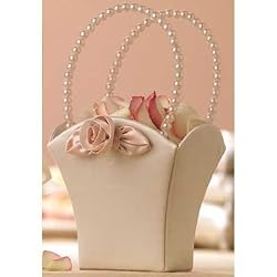 Blush Ivory Flower Girl Basket