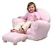 Chenille Rocker with Ottoman