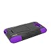 Eagle Cell HTC Desire 601 Hybrid Case with Y Stand - Retail Packaging - Purple/Black