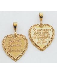 For a Special Grandma Heart Charm - C1707