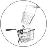3133 LIFT-OFF-14x9x9 WHITE W/BRACKET BASKET
