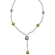 Two Tone Sterling Silver Necklace