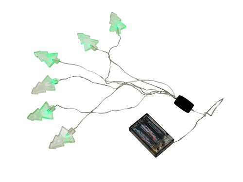 Present Time PT LED Xmas Tree Gel Stickers Transarant with Green Light