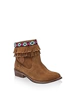 Pepe Jeans Botas cowboy Bowie Fringes (Marrón)
