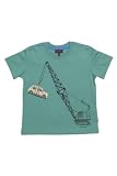 Paul Smith Junior Character Tee FLIYING CAR, Color: Dark Green, Size: 110