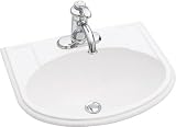 Bathroom Sink Drop In Self Rimming by Kohler - K-2279-1 in Biscuit