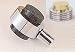 Allied Brass 1 1/2 Knob in Chrome, Groovy Accent