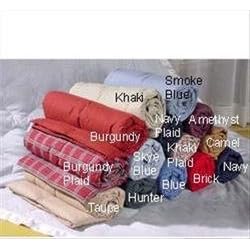 Microfiber Throw Smoke Blue Blanket by Blankets & Throws