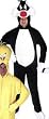 New ADULT Warner Bros. TM PLUSH Adult Sylvester Costume