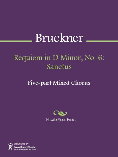 Requiem in D Minor, No. 6: Sanctus Sheet Music