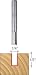 Freud Inc 04-104 Double Flute Straight Router Bit