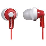 Panasonic RPHJE120R In-Ear Headphone, Red