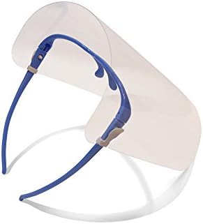 All Purpose Kitchen Mask -SpaSens- Anti-Oil Face Mask, Transparent + Anti-Fog Face Shield Protects You From All Cooking Elements, Comes in 3 Different Colours! (Blue)