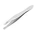 uxcell Stainless Steel Straight Flat Hair Remover Tips Eyebrow Tweezers 3 inches Length
