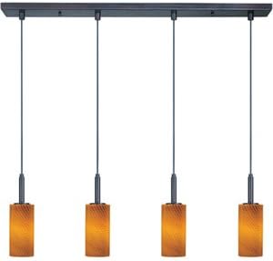 ET2 E94054-14, Carte Large Cylinder Pendant, 4 Light LED, Bronze