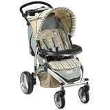 MiaModa Terra Stroller- Tan/ Stripes